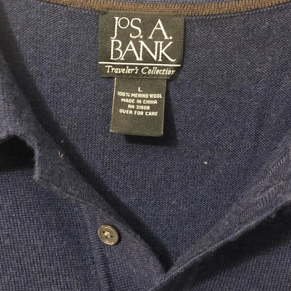 Jos. A. Bank Wool Sweater Traveler’s Collection - Picture 2 of 3